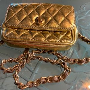 Vintage Excelsior Via Veneto 112 Roma Gold Purse
